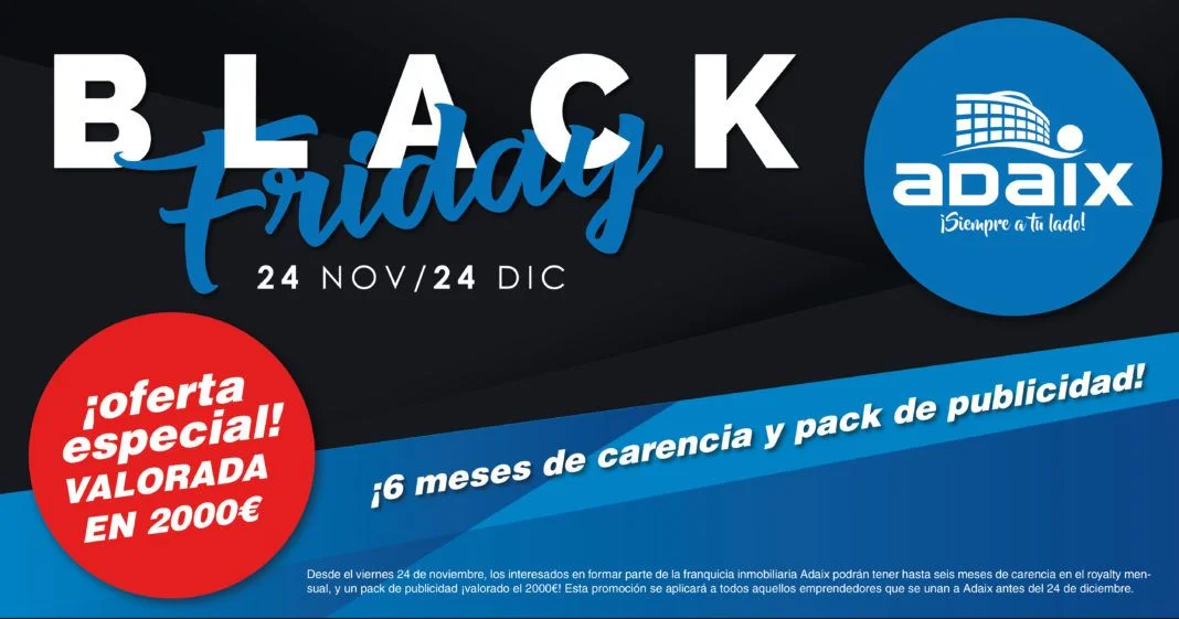 El Black Friday llega a Adaix con un regalo de hasta 2000€