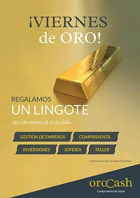 Orocash premia a sus clientes con 22 lingotes de oro